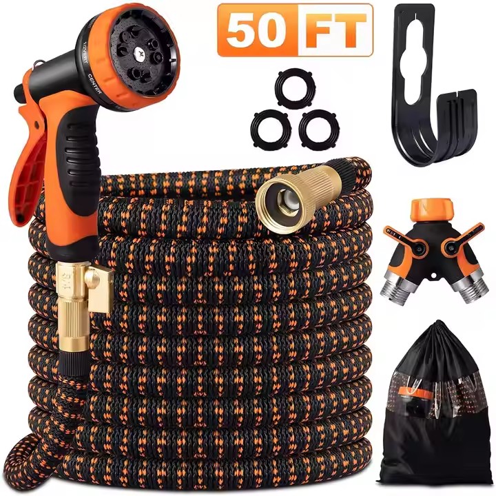 Garden Hose 50ft Water Hose With 10 Function Nozzle / Expandable Flexible Hose