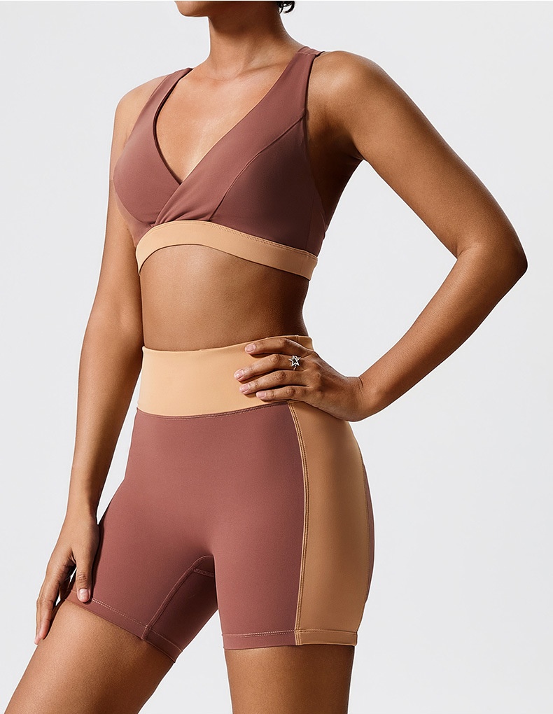 V-neck vest yoga suit