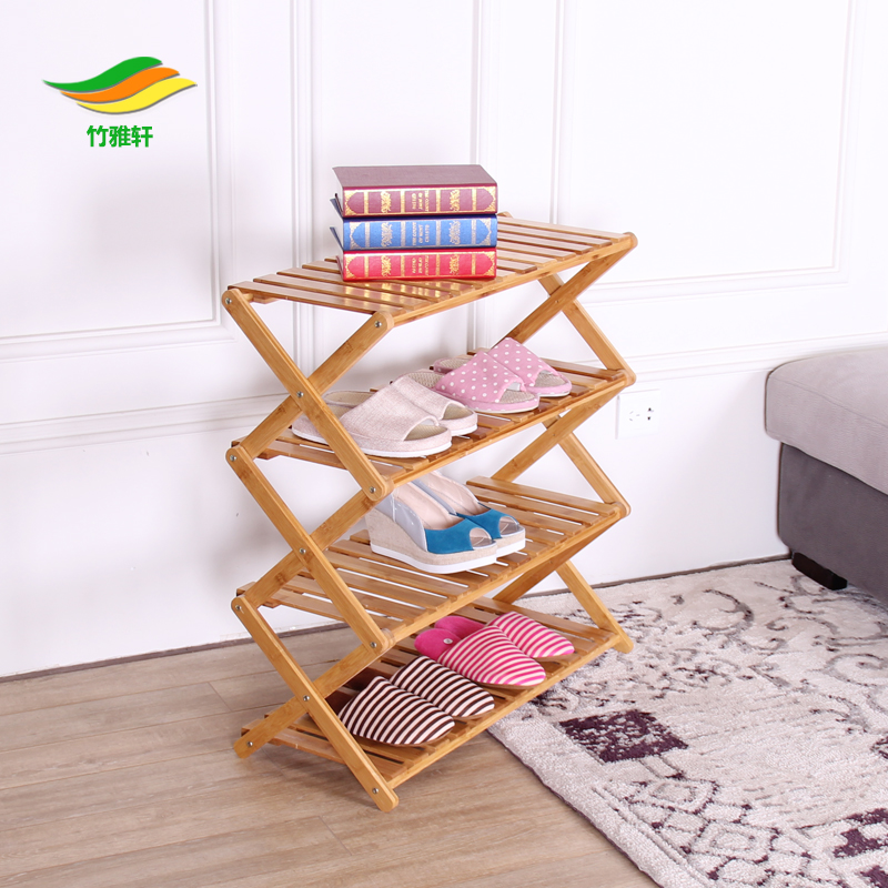 Bamboo shoe rack