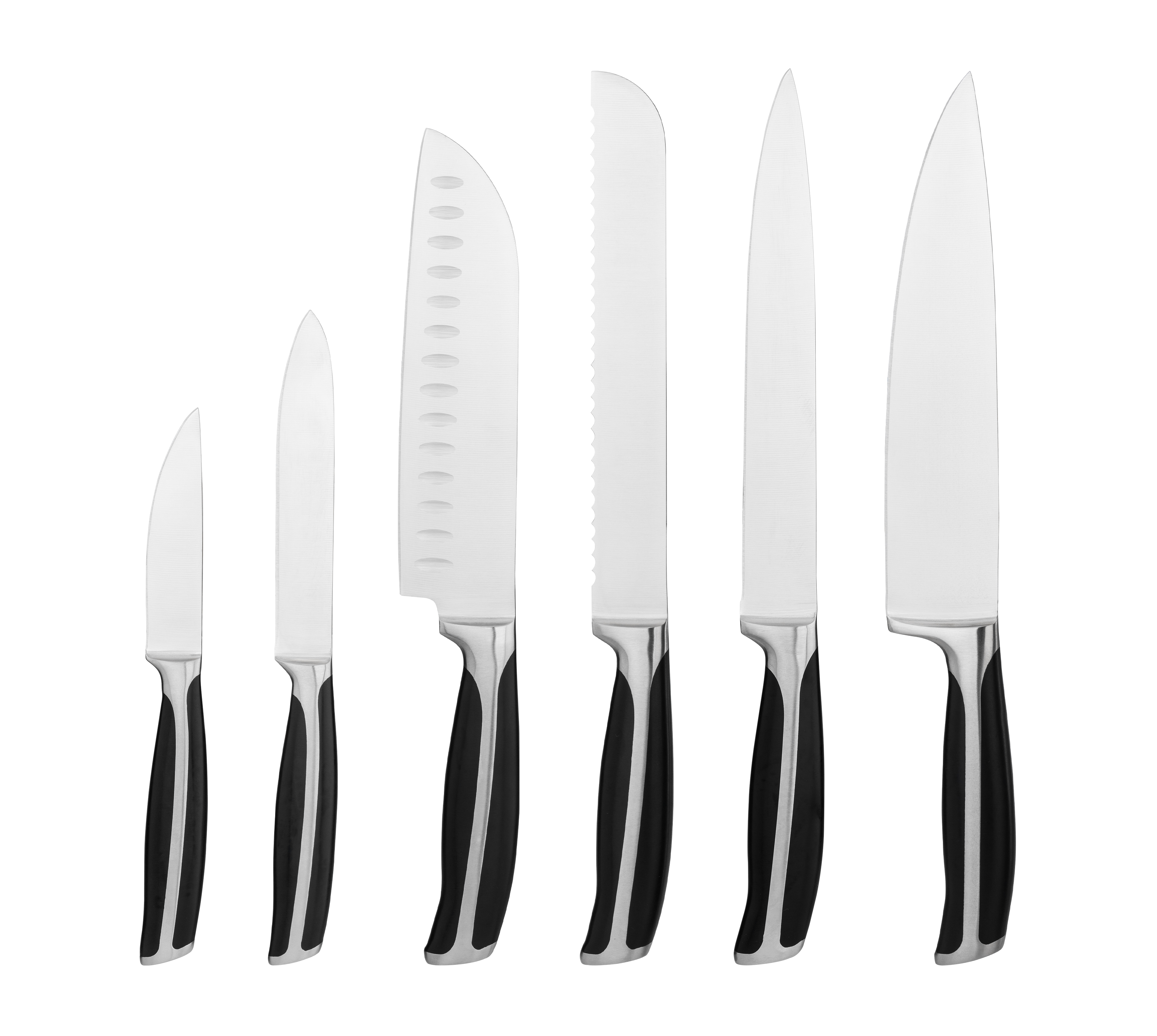 6-piece stainless steel knife set