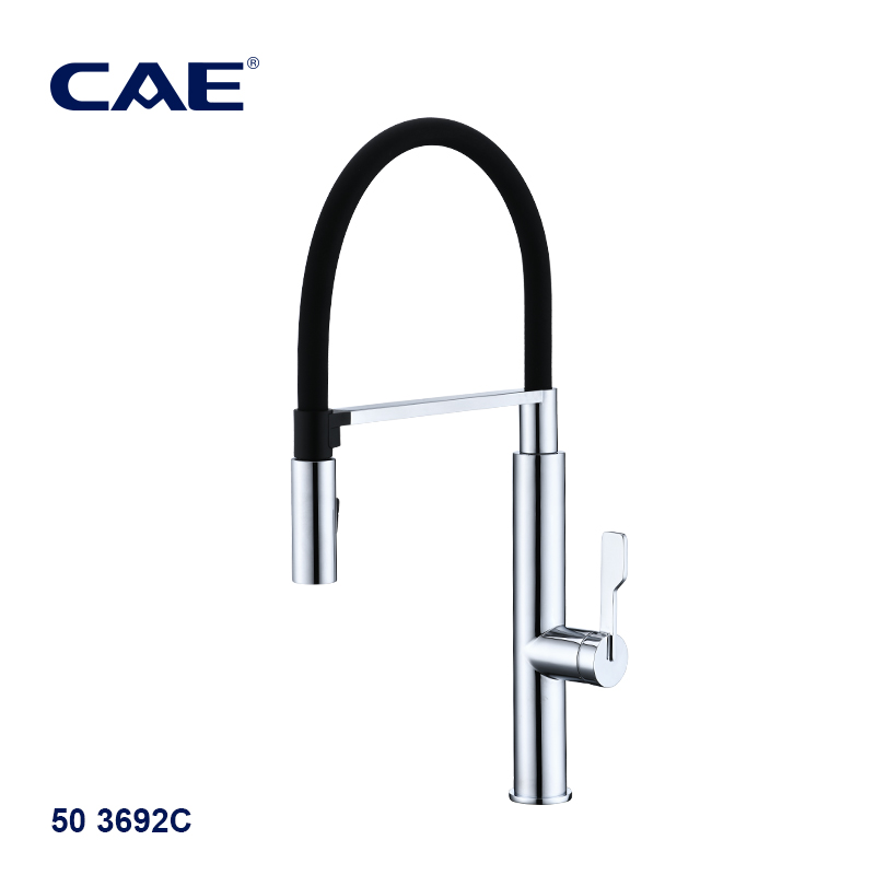 CAE Single-lever pull-down kitchen faucet 503592PBN