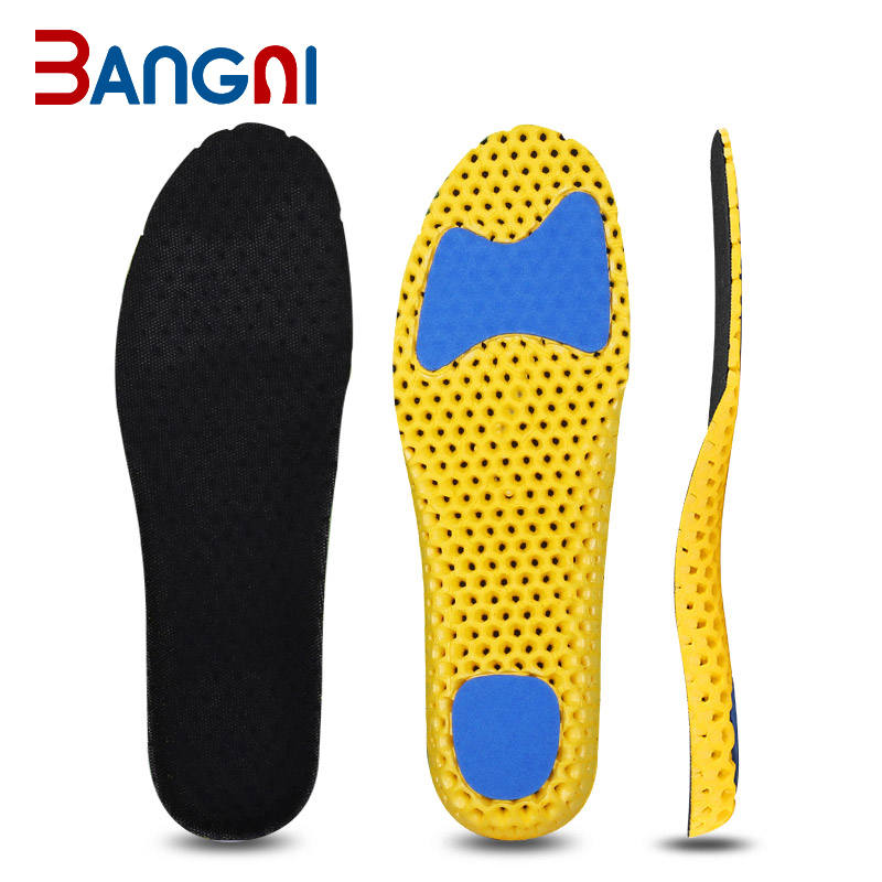 3angni EVA Blue Black Gray Breathable Lightweight Honeycomb Sports Insoles