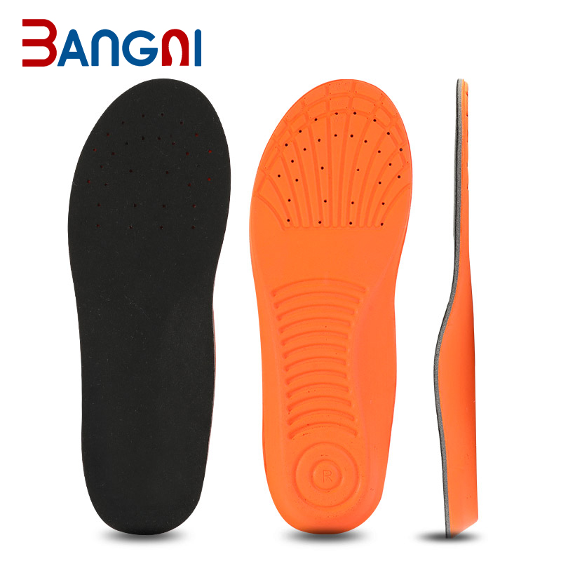 3angni Slow Rebound PU Memory Foam Work Boot Insole