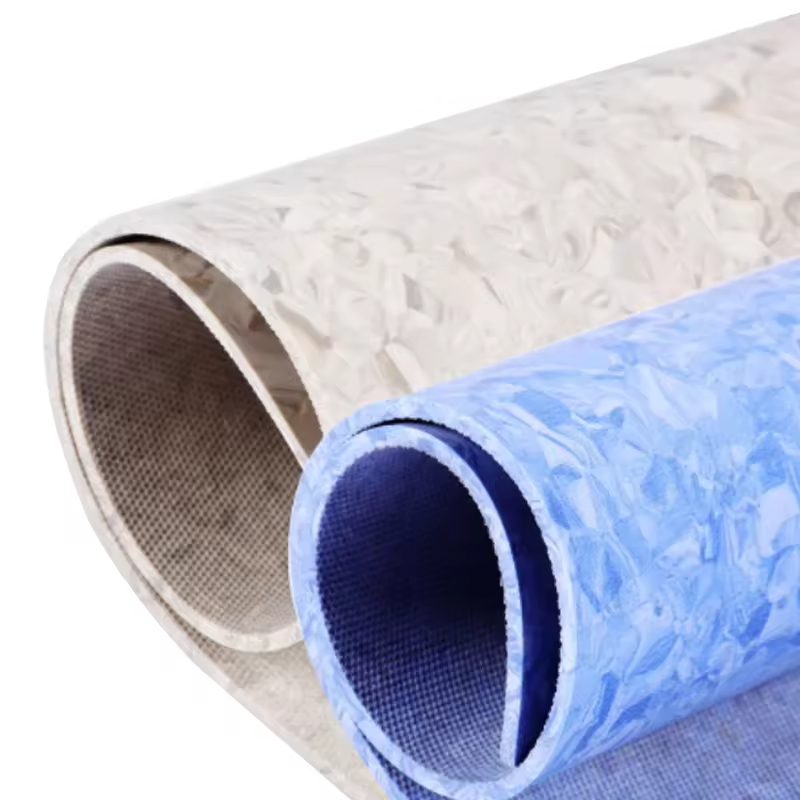 Homogeneous Anti Bacterial Hospital Flooring Pvc Roll Nonslip Vinyl Modern Indoor UV Coating 2mm
