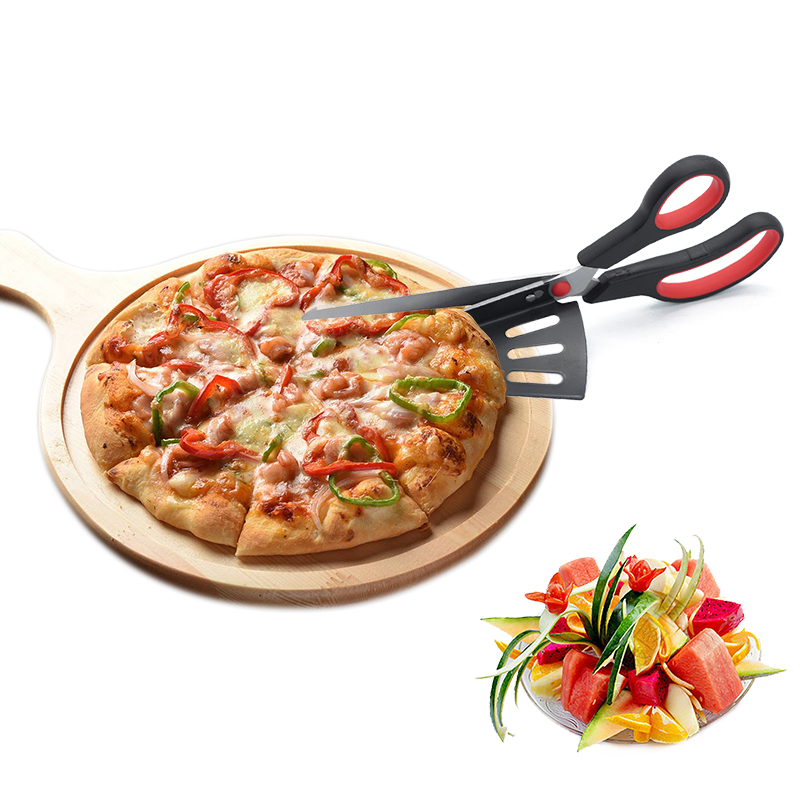 Baking Tools Pizza Cutter Scissors With Serving Spatula Turner