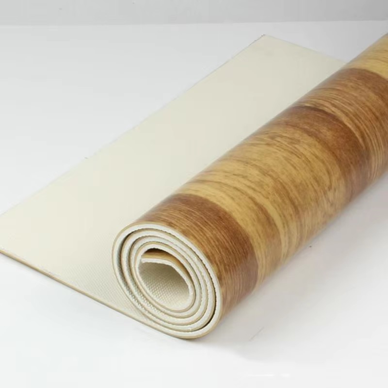 Low Price 2mm Pvc Plastic Floor mat Roll Color Brown From Jiangsu