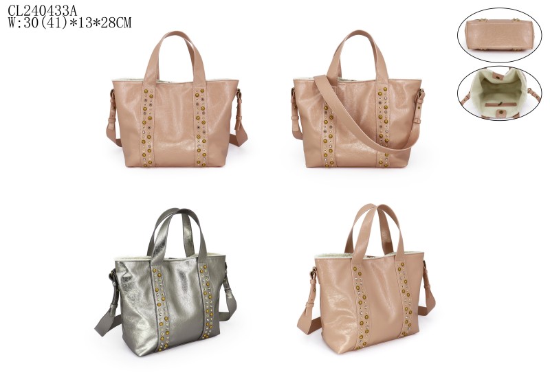 HAND BAG totebag TOTEBAG rivet