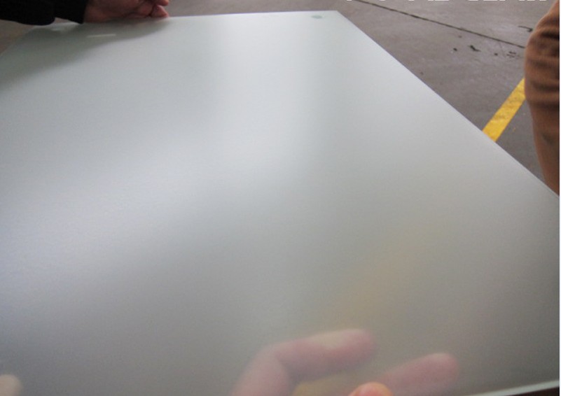 Acid etched glass and mirror