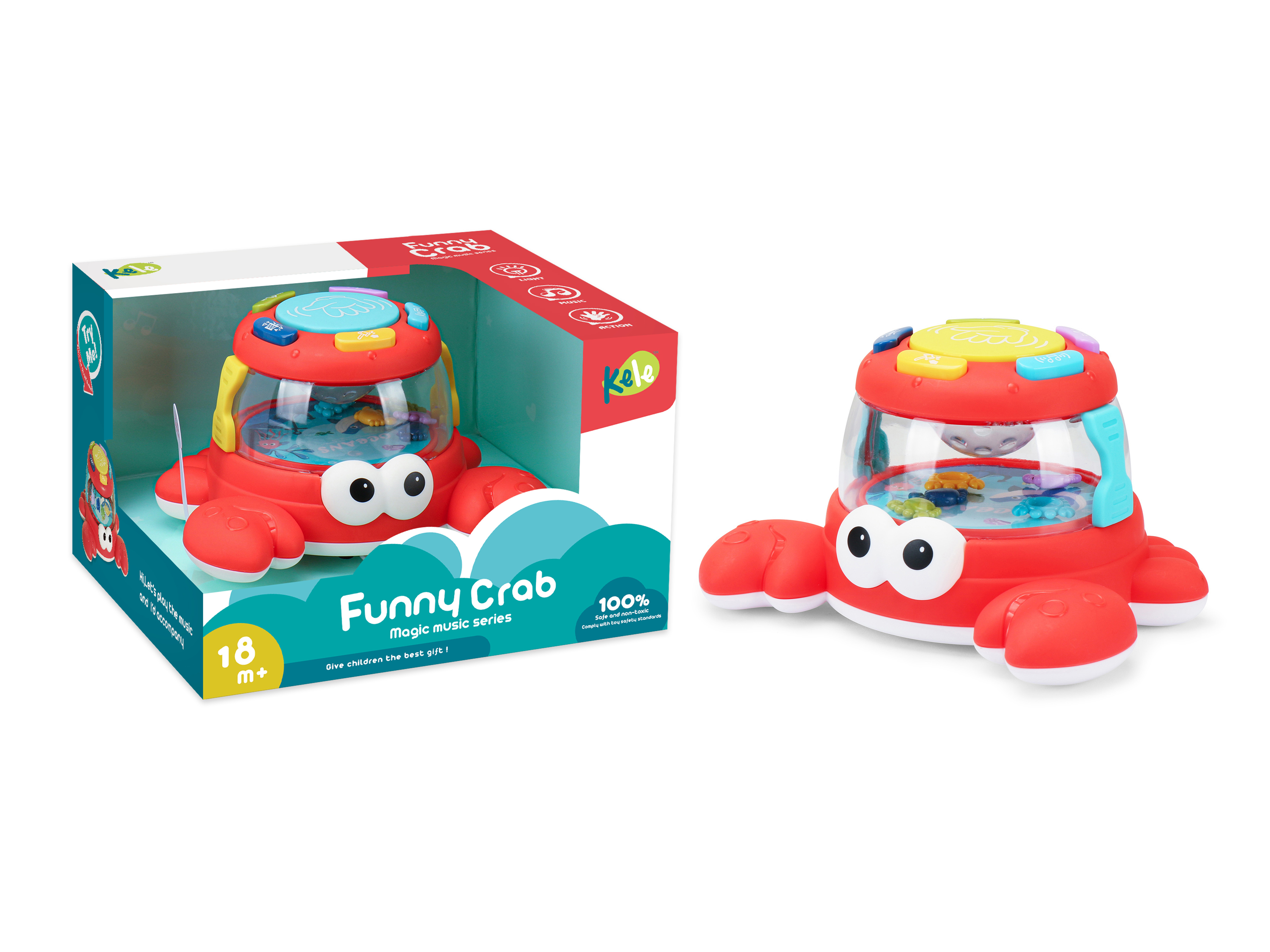 Music & Light Crab Drum, Included 2aaa