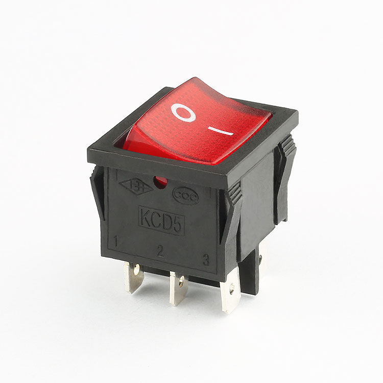 Factory supply 6 pin on on illuminated rocker switch