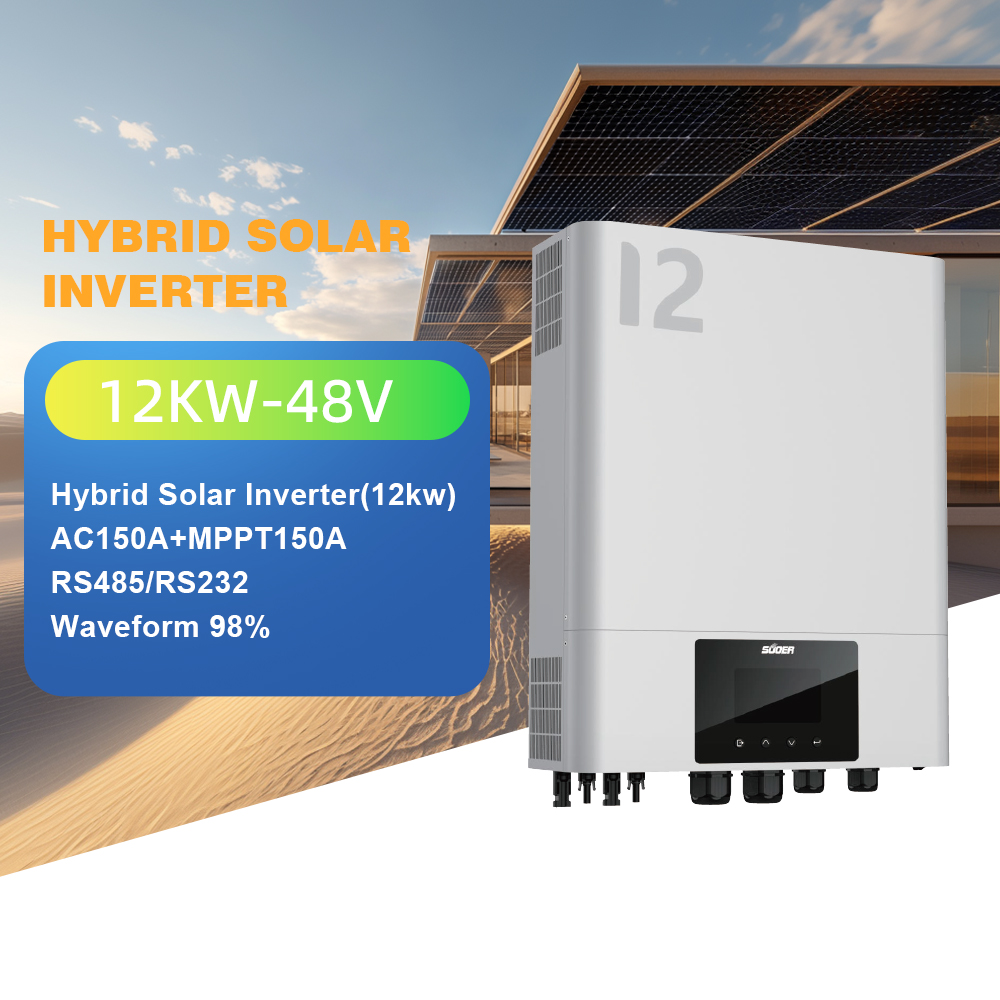 12KW Single Phase Solar Hybrid Inverter MPPT Controller AC Inverter for House 230VAC 50Hz/60Hz
