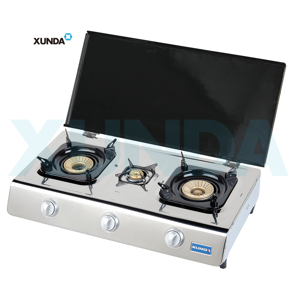 Xunda table top gas stove gas cooker 3-N5-H