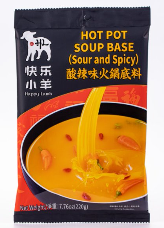 HAPPY LAMB-HOT POT SOUP BASE(Sour and Spicy)