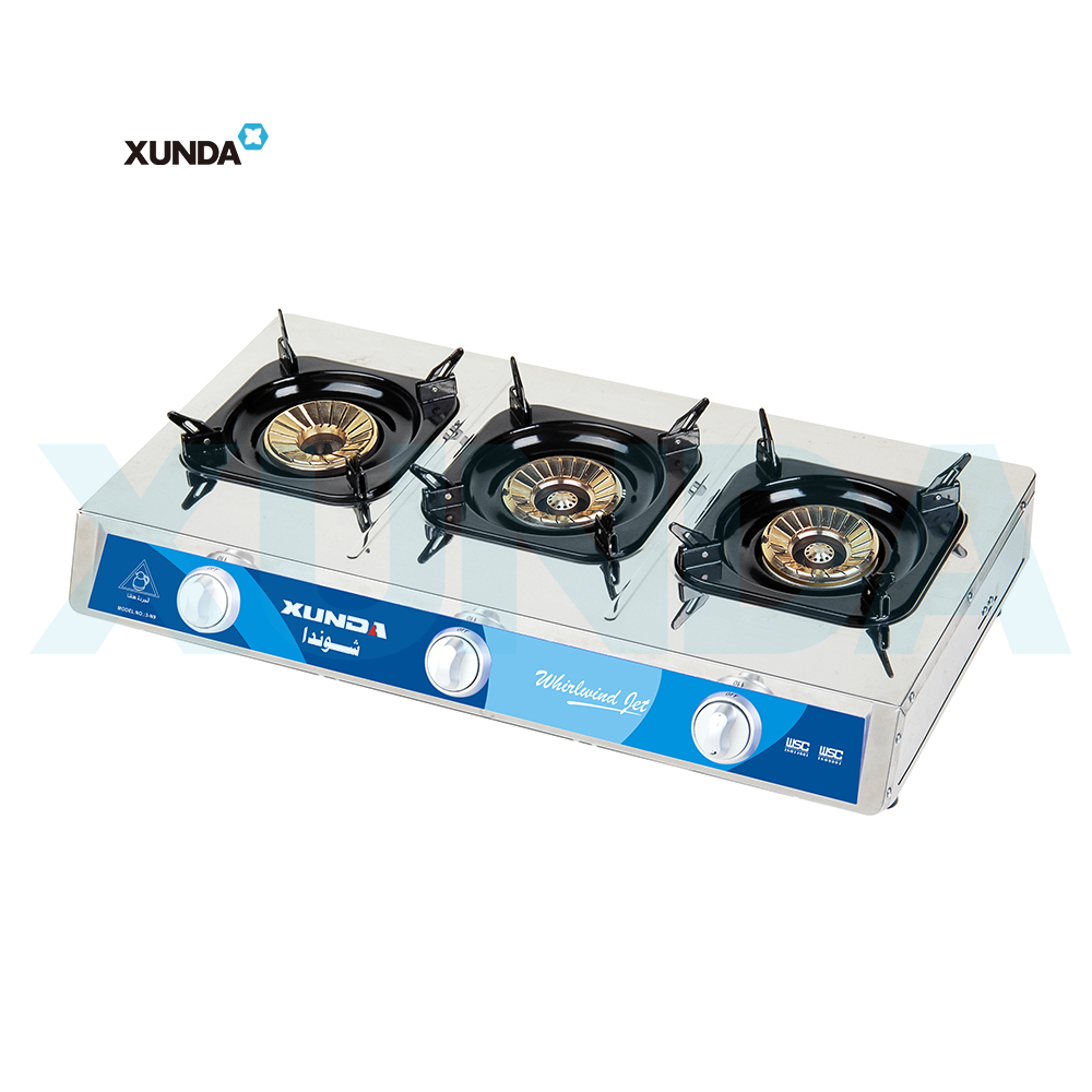 Xunda table top gas stove gas cooker 3-N9