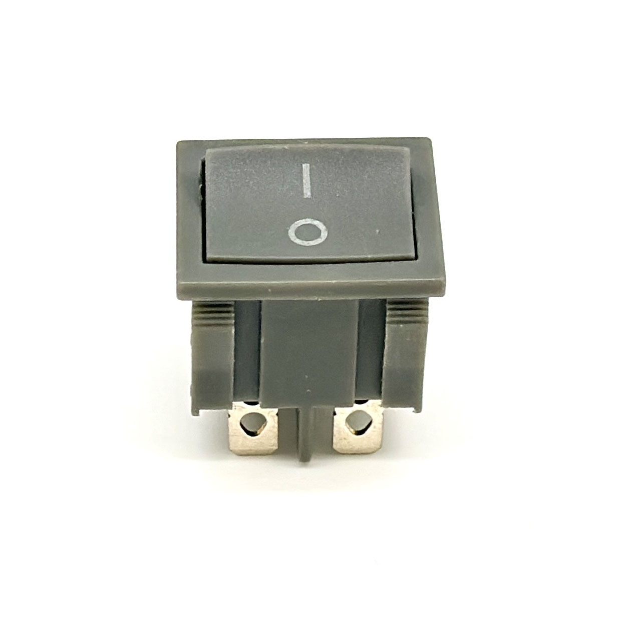 Factory supply double pole on on grey rocker switch