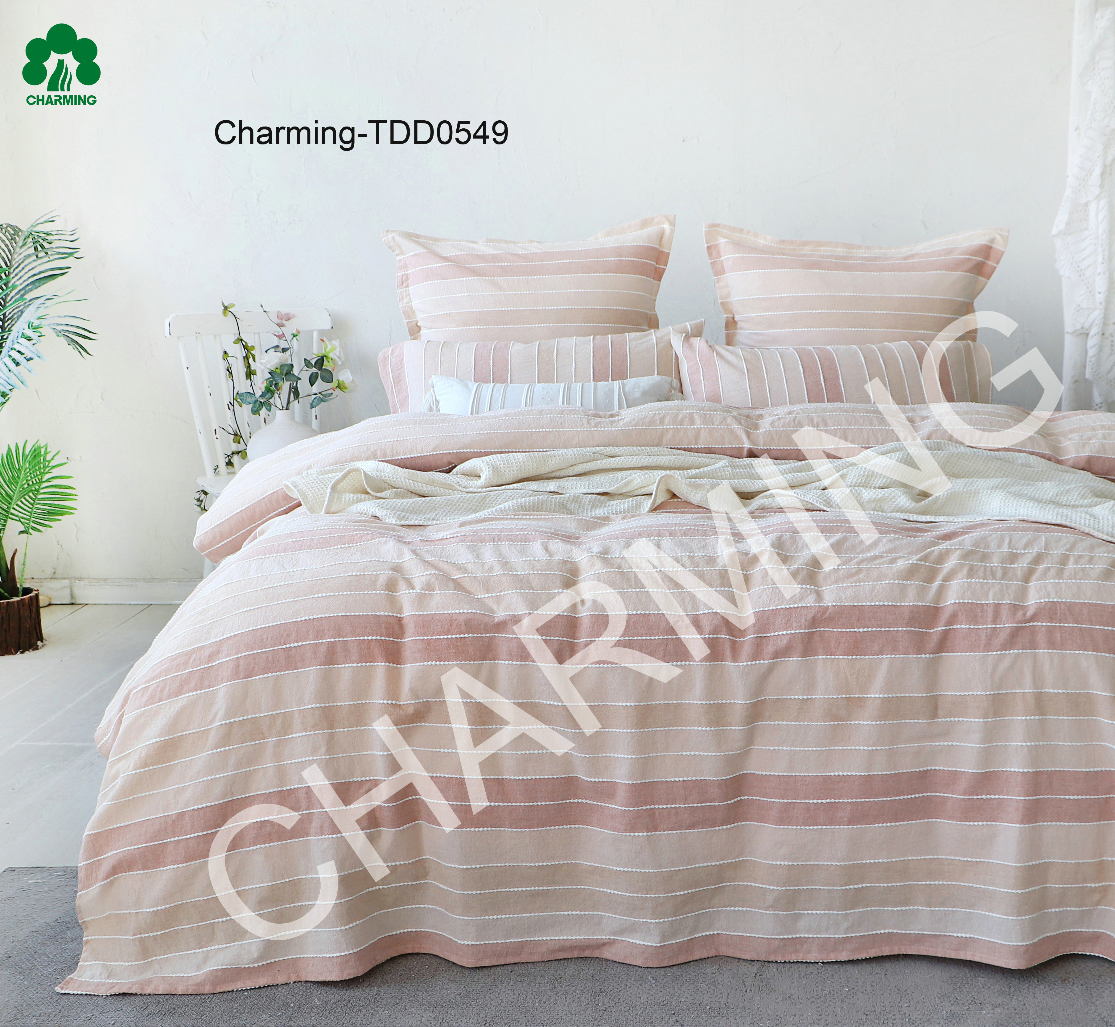 TDD0549 yarn-dyed threading bed set