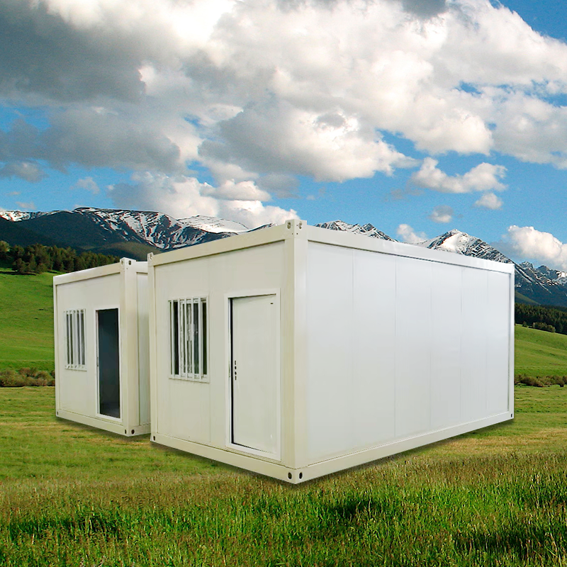 Hot selling flat pack container house steel and sandwich panel