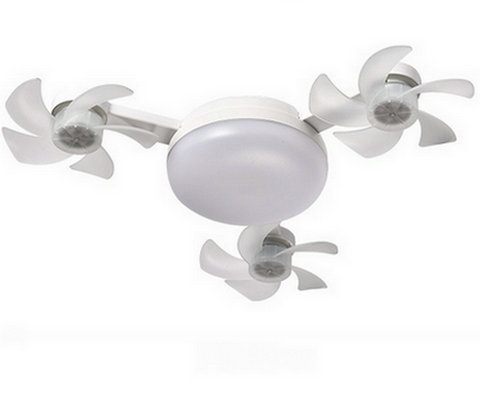 Three-head drone fan light