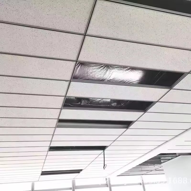 Modern Mineral Fiber Acoustic Perforated Ceiling Tiles Waterproof Soundproof and Fireproof for Hotel