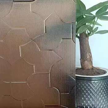 Bronze karatachi pattern glass