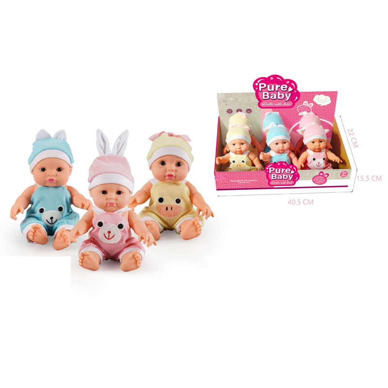 10 inch simulation baby doll （6pcs/display box）
