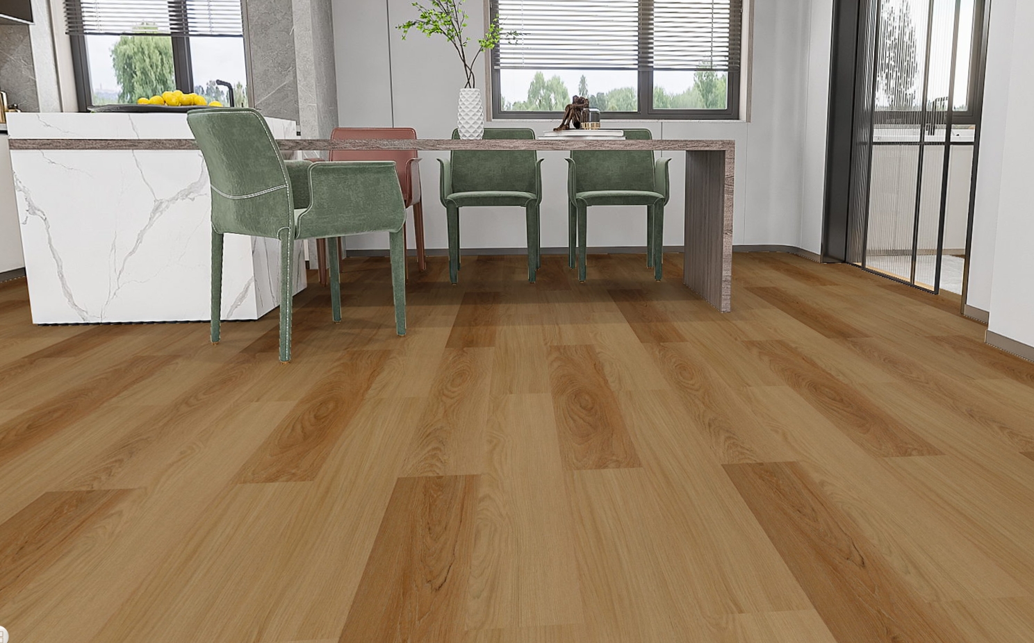 Floorcasa Environmental protection waterproof plastic floor SPC waterproof wood grain vinyl flooring