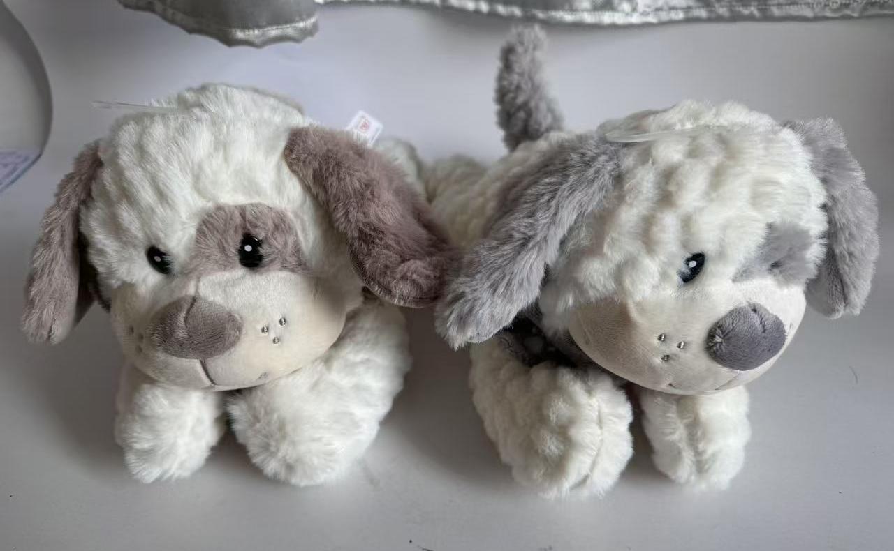 Plush lying-down dog