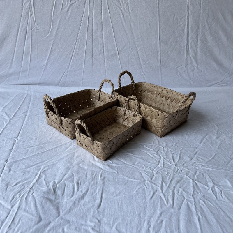Paper rattan basket