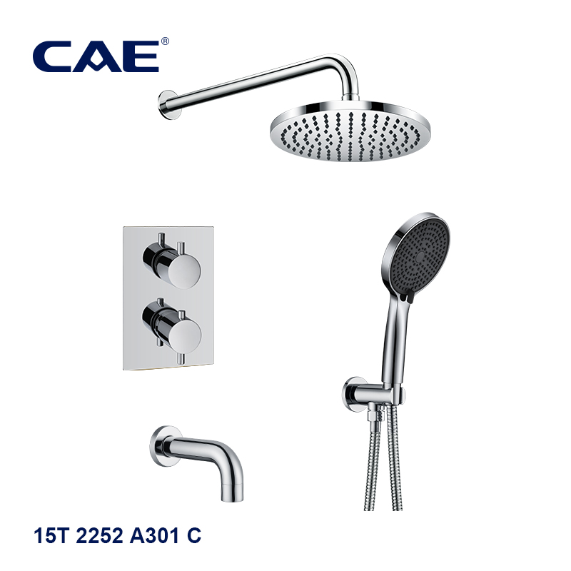 CAE 3-way thermostatic concealed shower mixer combination 15T 2252 A301 C