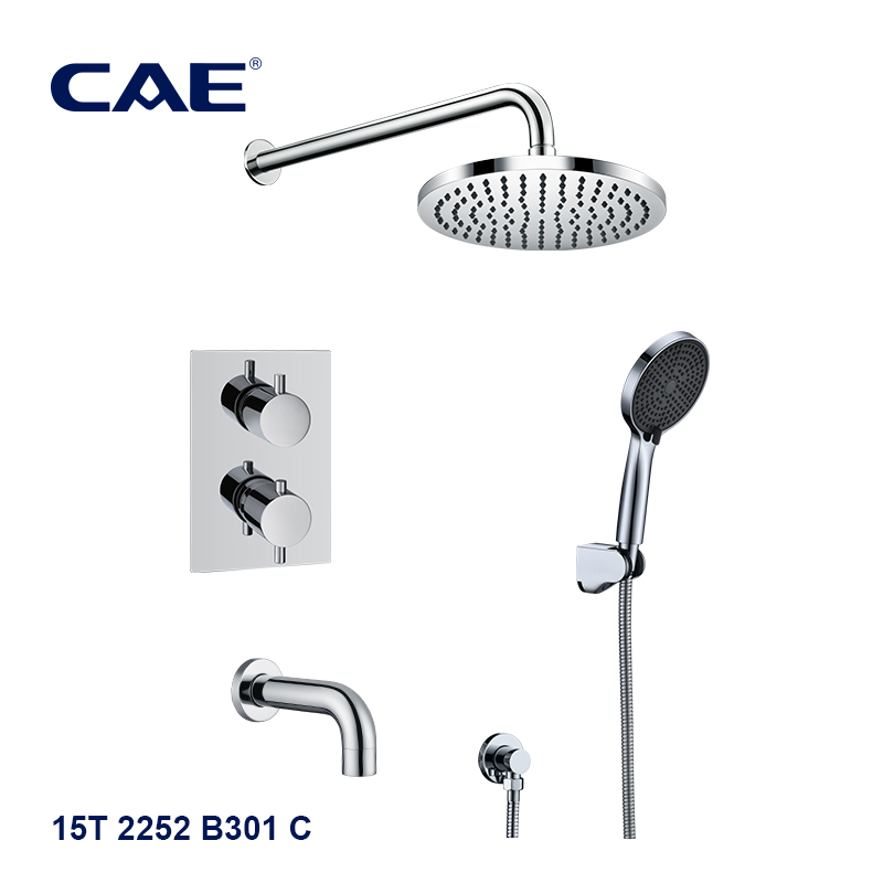 CAE 3-way thermostatic concealed shower mixer combination 15T 2252 B301 C