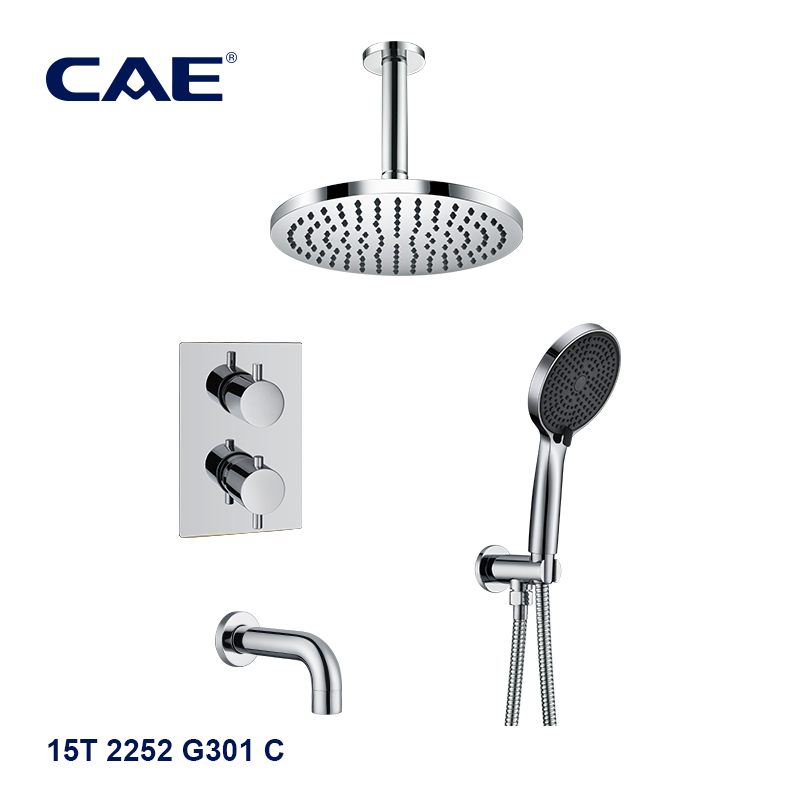 CAE 3-way thermostatic concealed shower mixer combination 15T 2252 G301 C