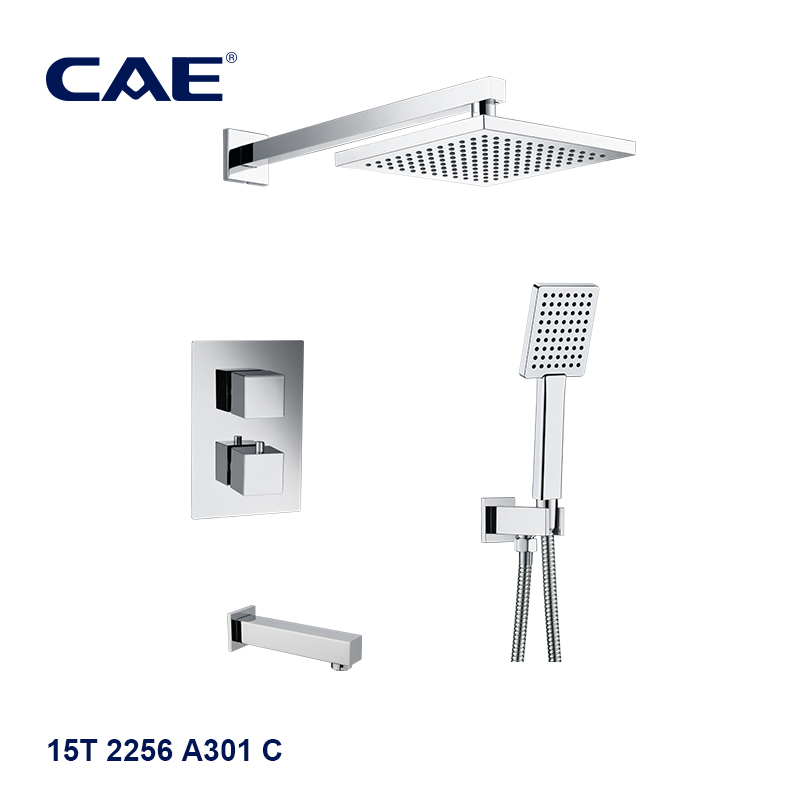 CAE 3-way thermostatic concealed shower mixer combination 15T 2256 A301 C