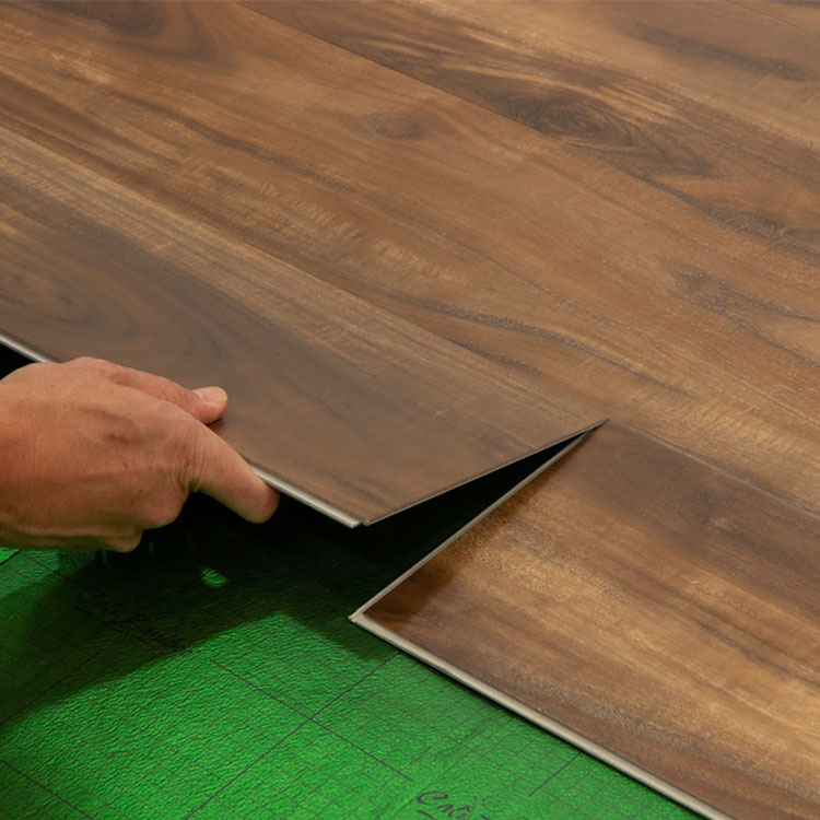 Waterproof Anti Slip Vinyl Floor Spc Planks 4mm 4.5mm 5.0mm Interlock Rigid Core Vinyl Spc Flooring