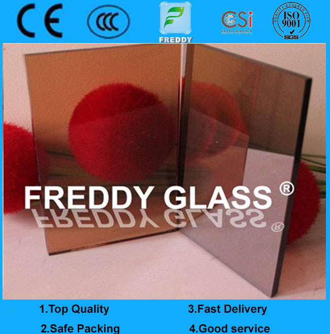 Golden bronze reflective glass