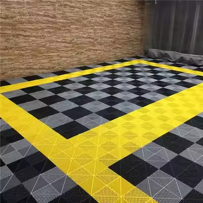 Manufacturer Pvc Floor Garage Tiles Anti Slip PP PVC Plastic Flooring Mats for Workshop