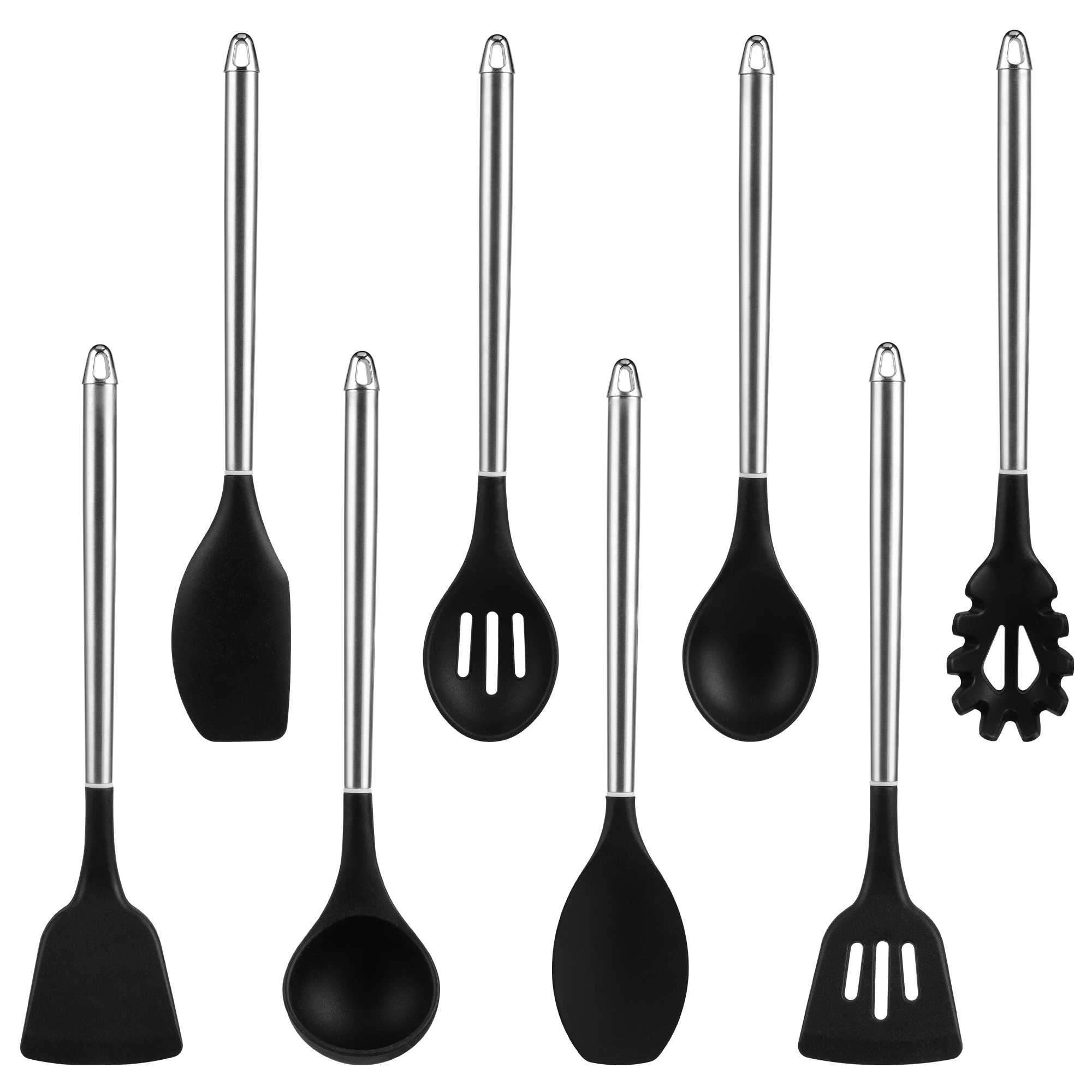 8pcs Silicone kitchen utensils set