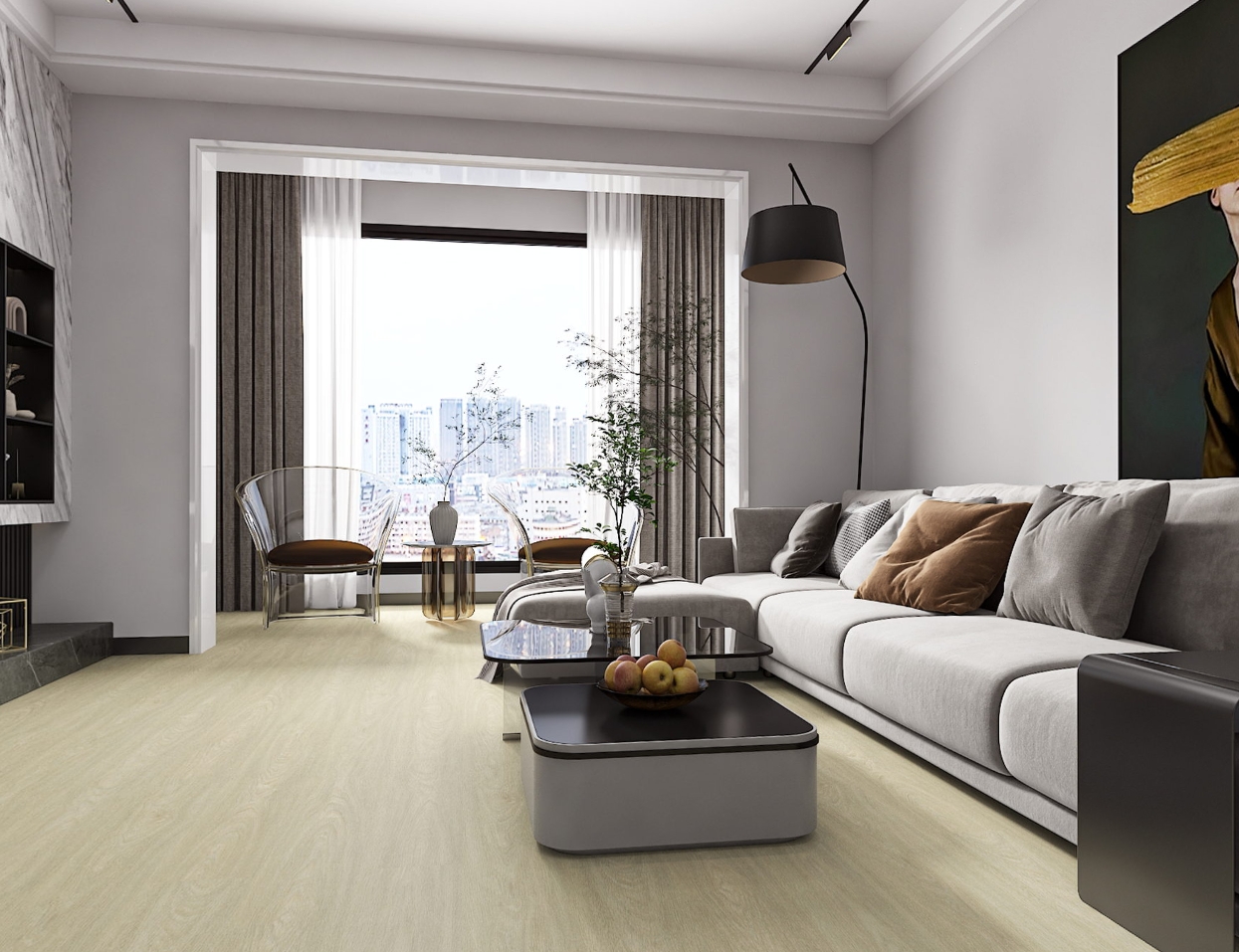 Floorcasa China 5mm pvc plastic waterproof vinyl easy to stall rigid core Luxury Vinyl SPC Flooring