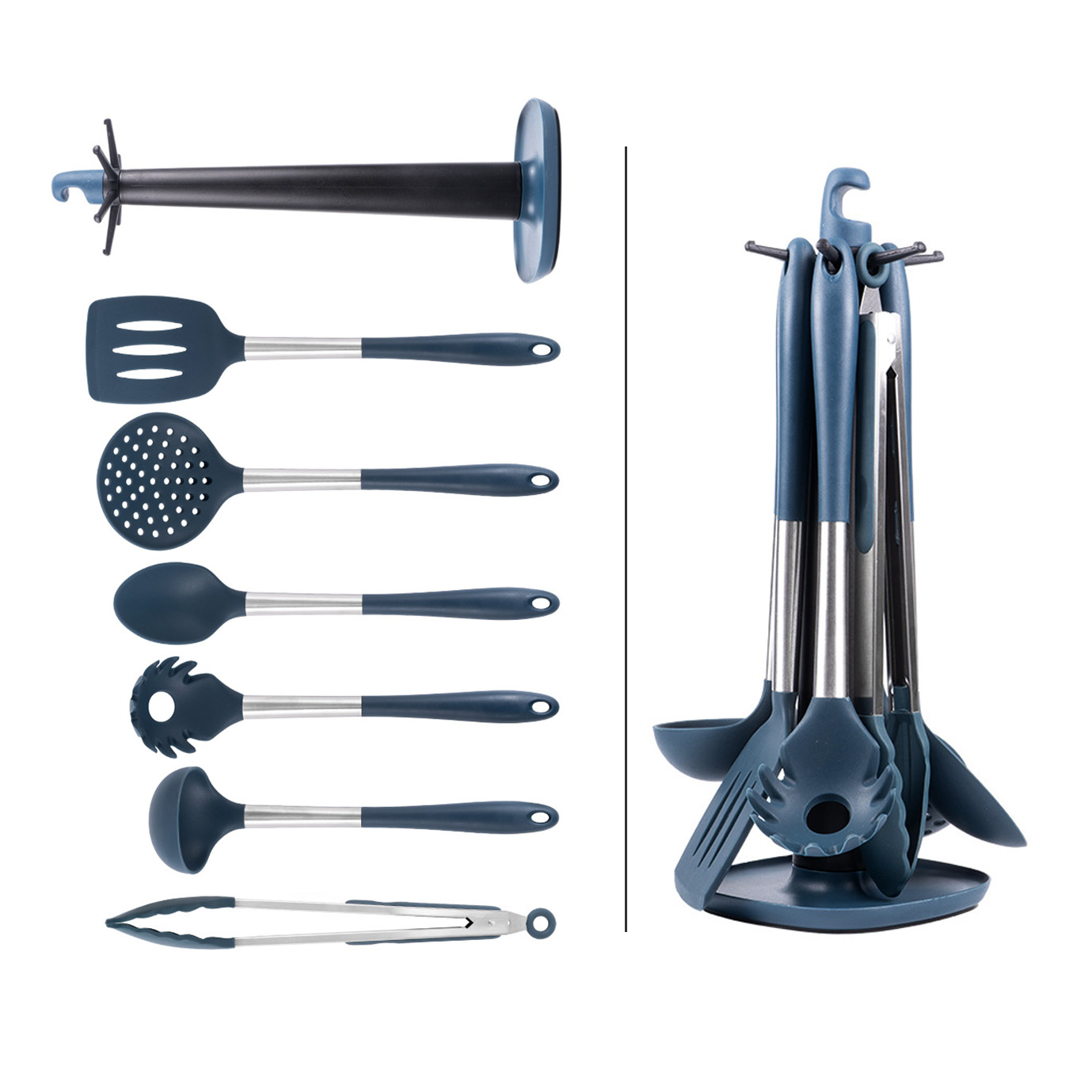 7pcs Silicone kitchen utensils set