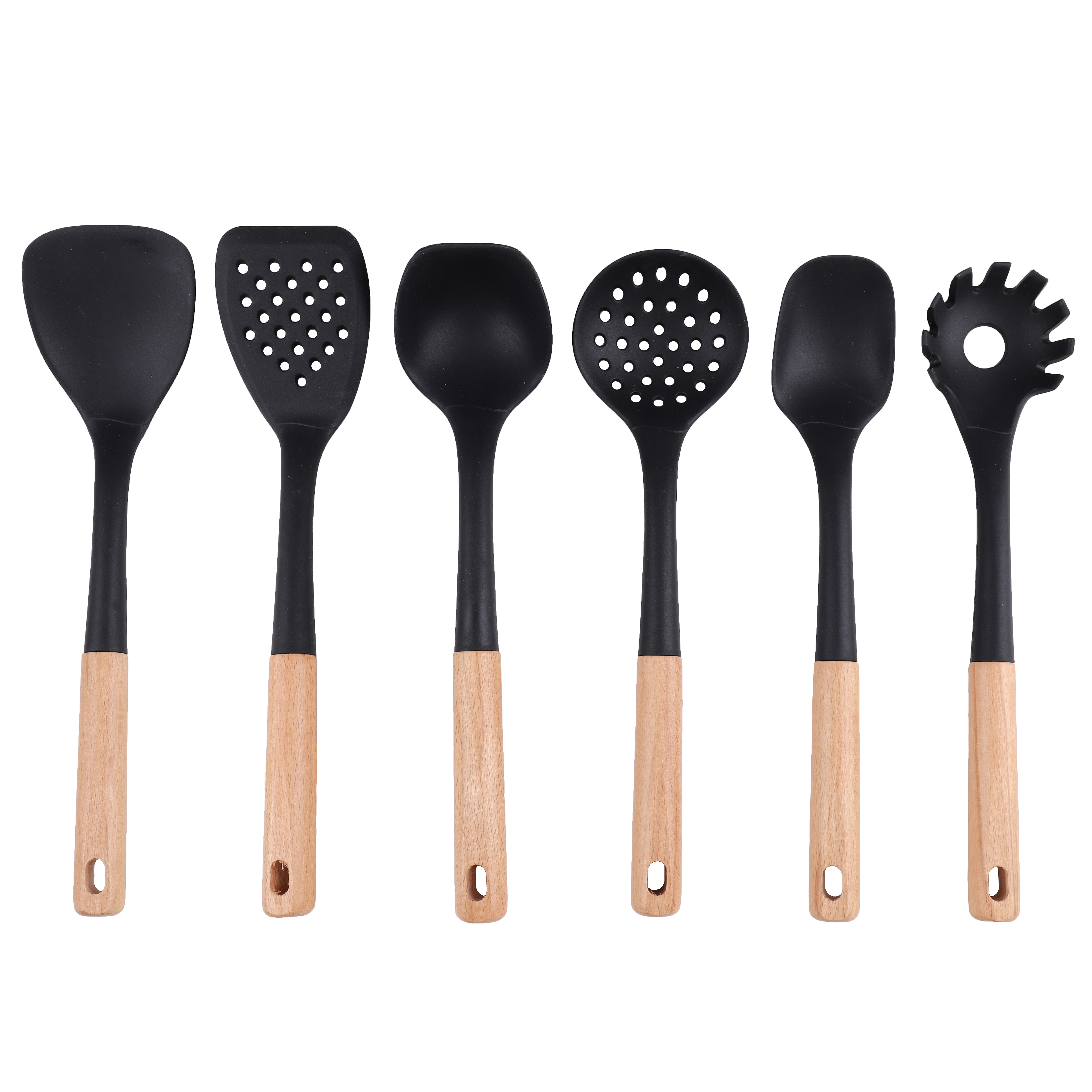 6pcs Silicone kitchen utensils set