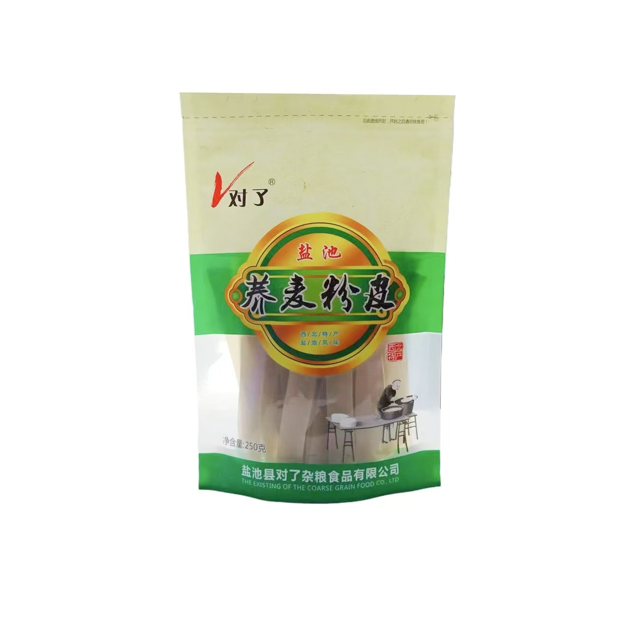 "By the way, 250g of buckwheat noodles, tender yet chewy and smooth."
