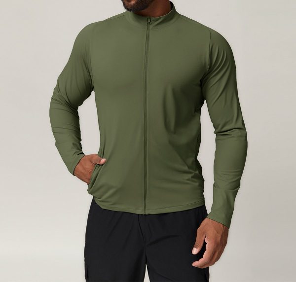 Men’s stand collar sports fitness jacket