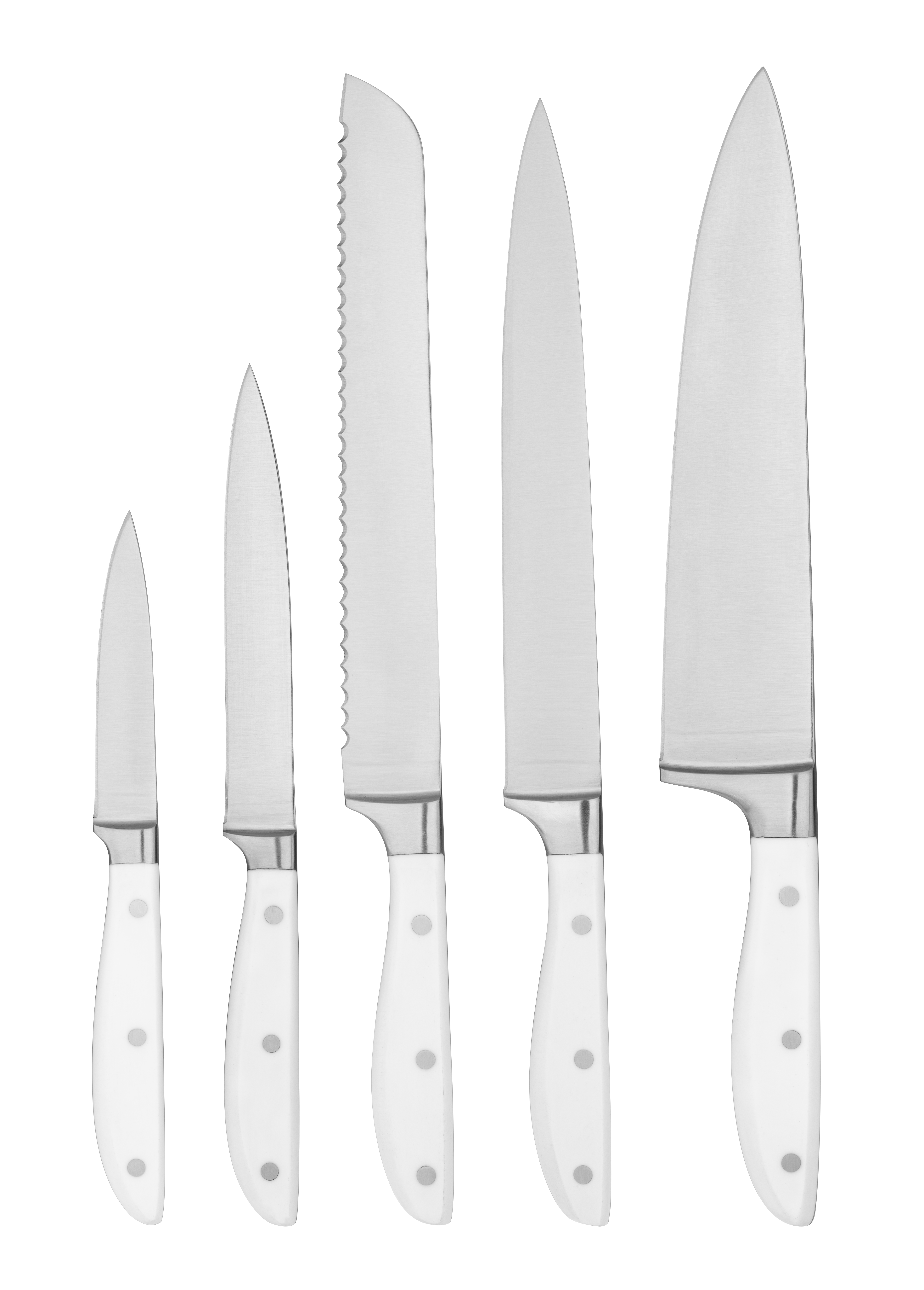 5-piece stainless steel kitchen knife set