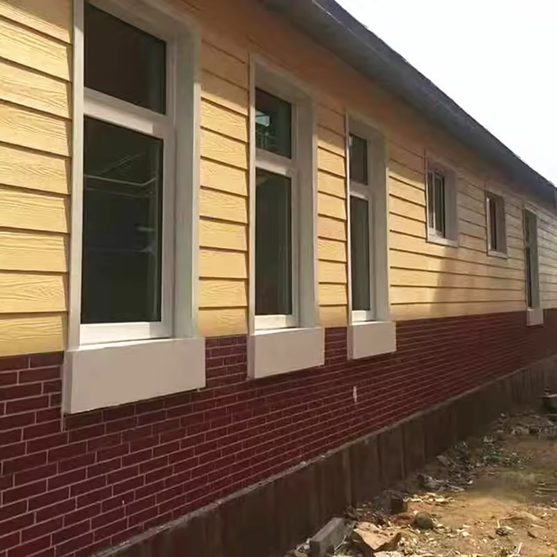 10mm Wooden Grain Outdoor Wall Cladding Panel Non-asbestos Fiber Cement Panel Siding Board Price