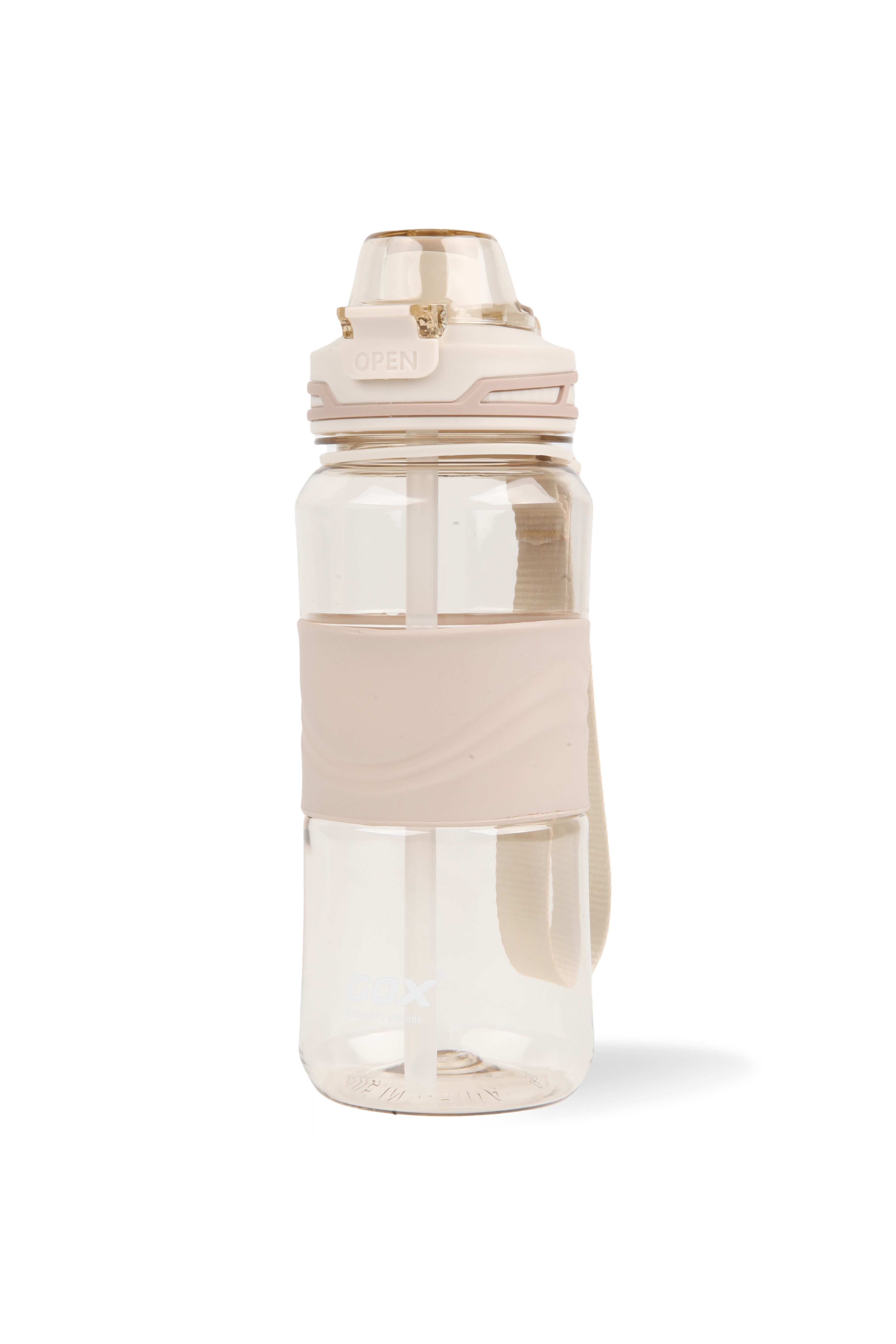 GOX Tritan BPA Free Water Bottle with straw with Auto-open lid & Carrying Handle