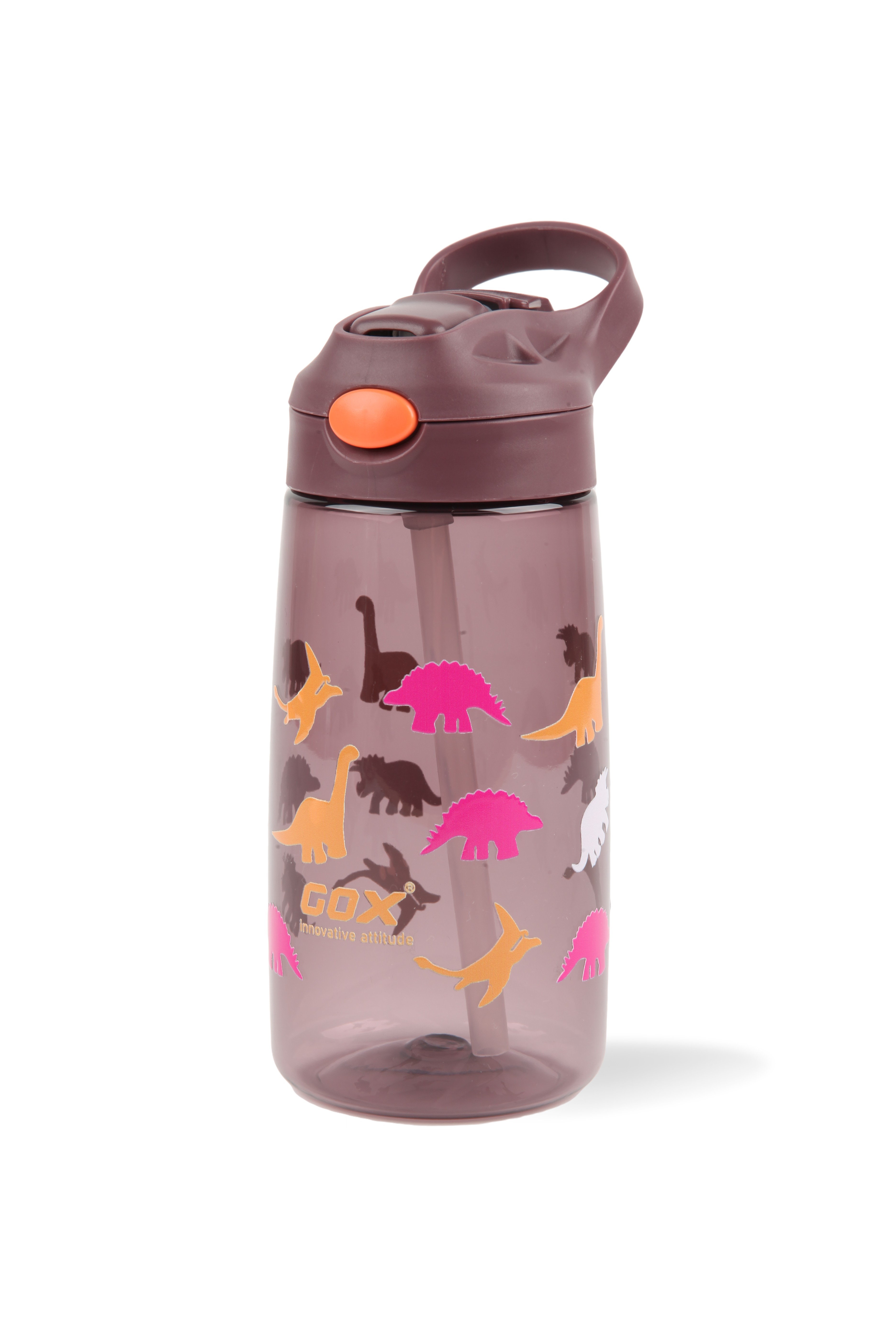 GOX Kids Tritan BPA Free Water Bottle with straw with Auto-open lid & Carrying Handle