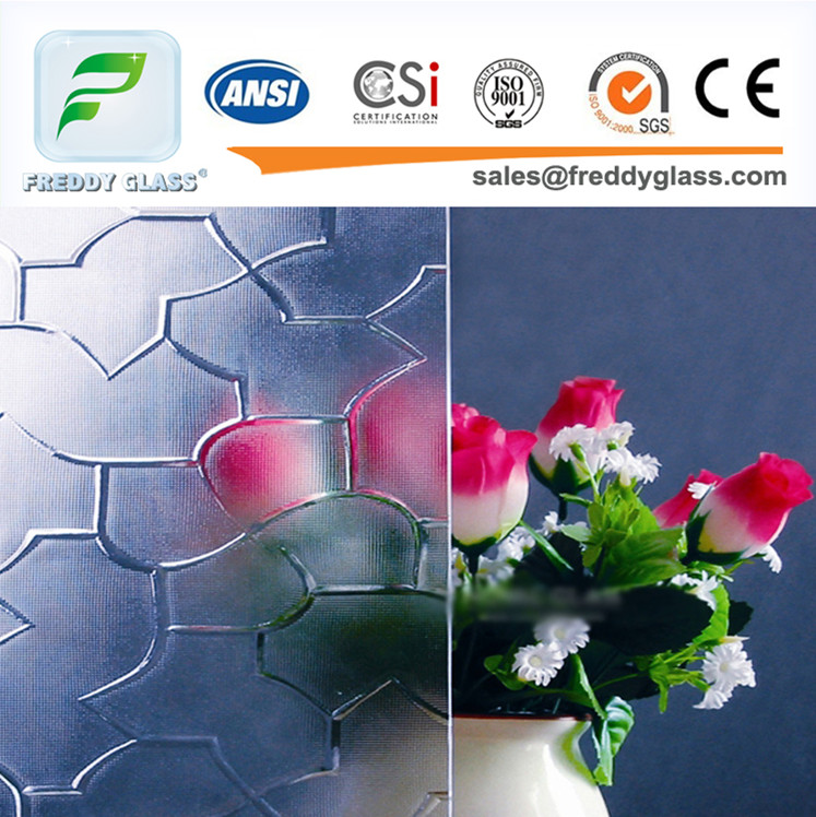 Clear karatachi pattern glass