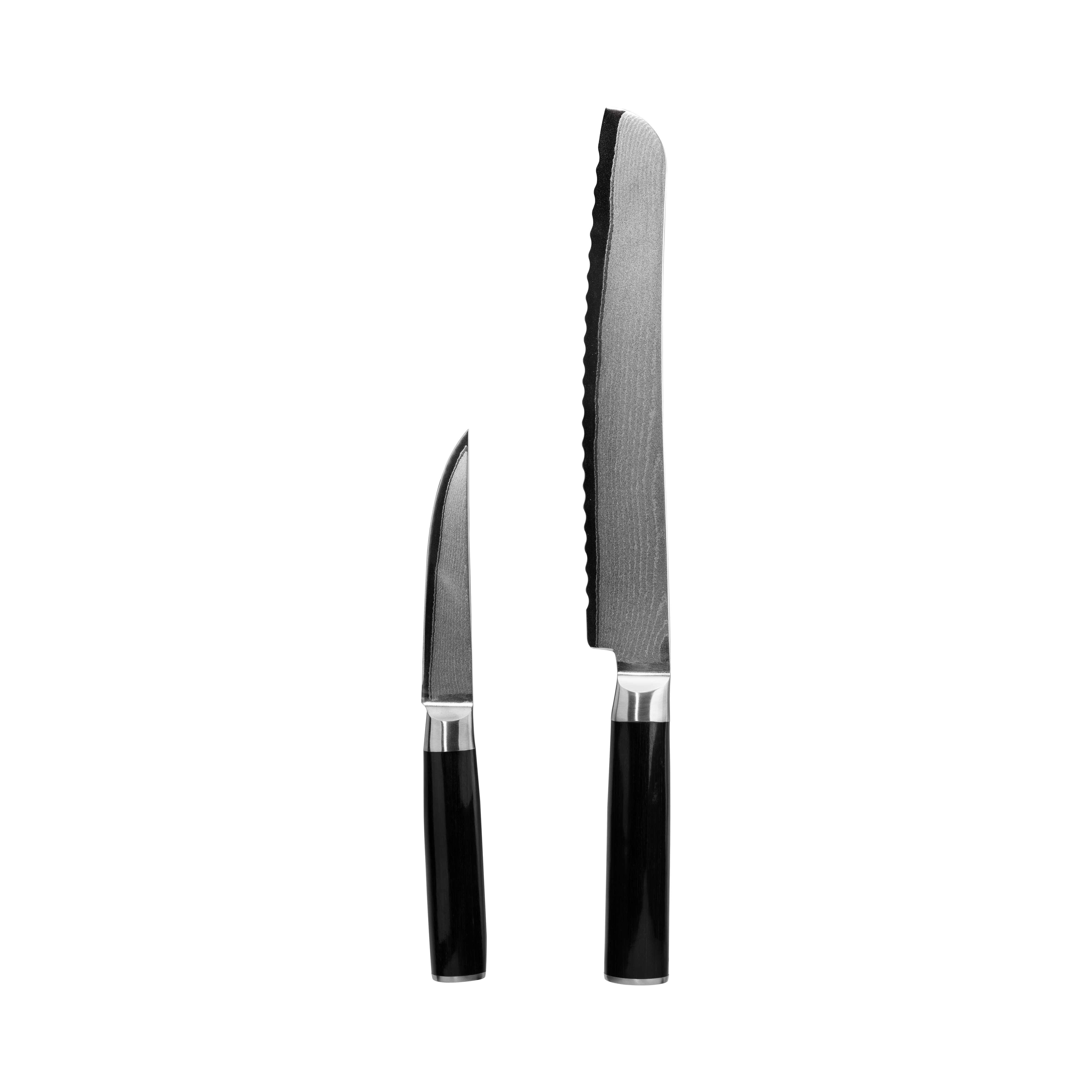 2pcs damascus knife set