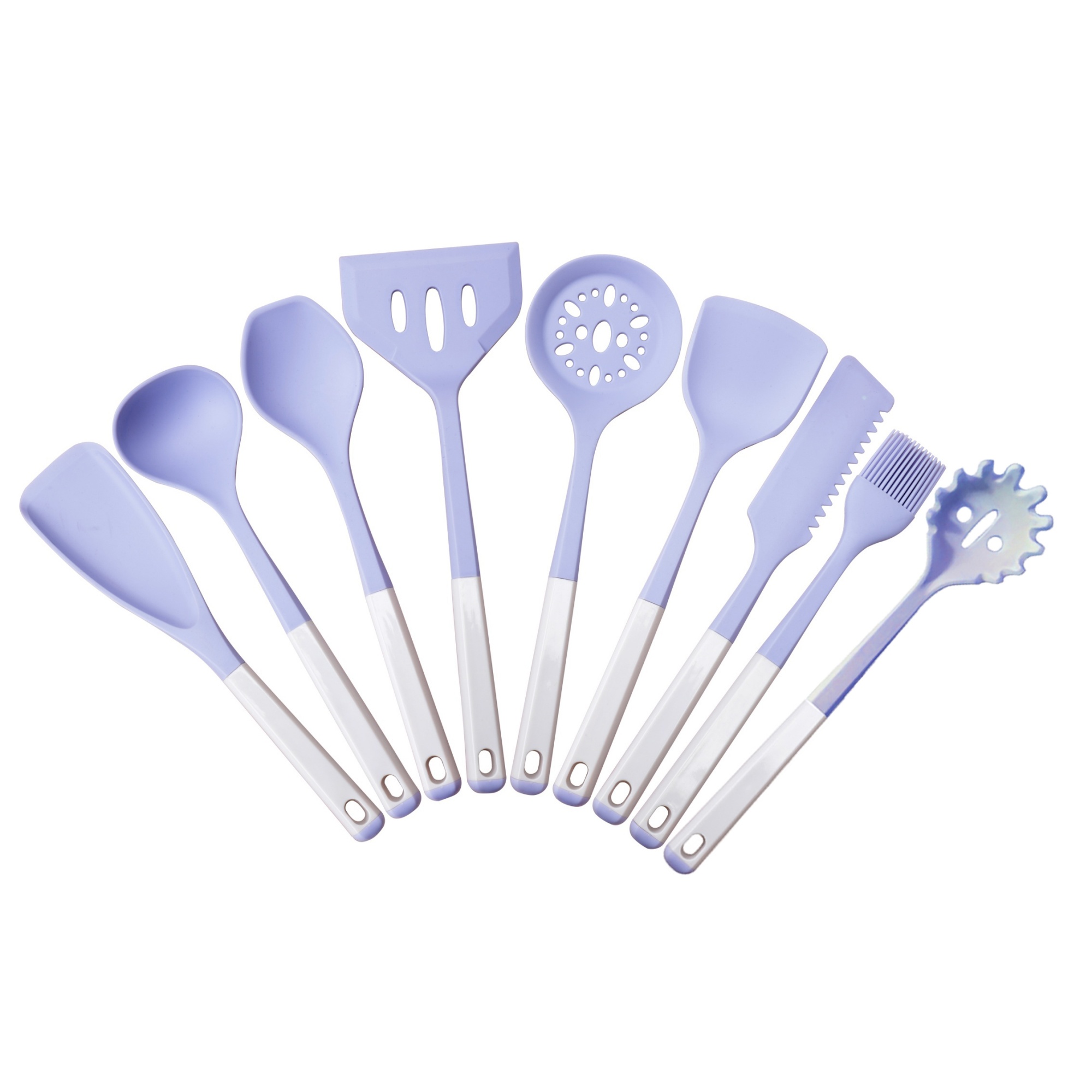Silicone kitchen utensils set