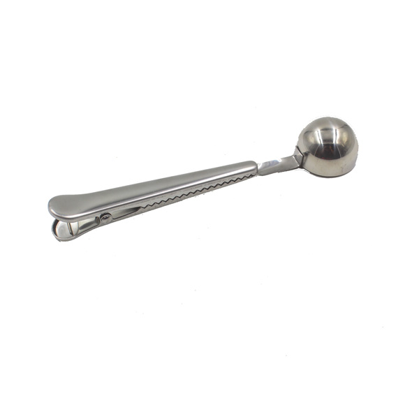 Coffee Scoop Clip Handle Stainless Steel Coffee Tea Spoon