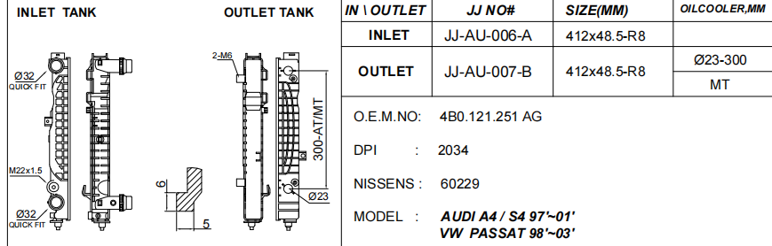 Radiator Plastic Tank